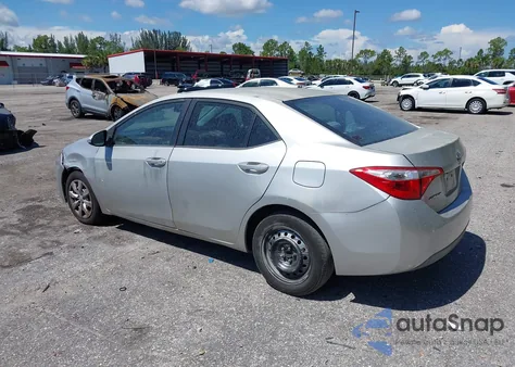 2015 Toyota Corolla Le из США, поврежденный, VIN 2T1BURHE3FC474413